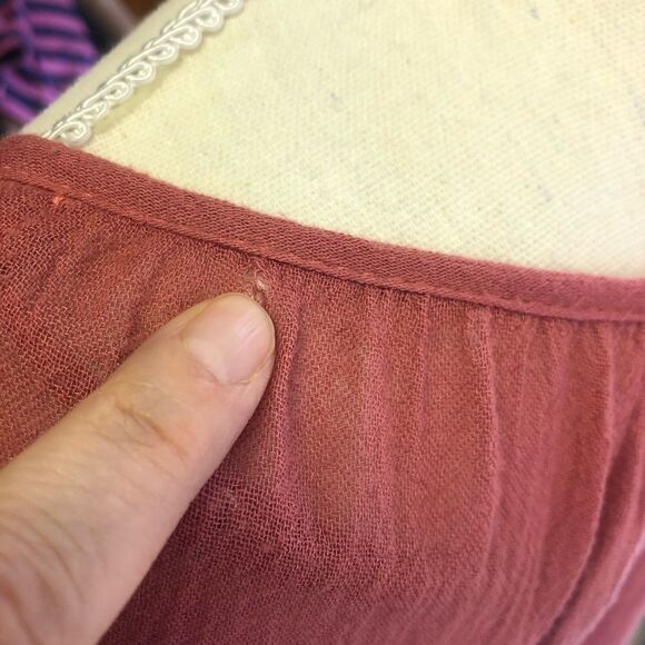 Johnny Was Calme Gauze Split Top M - Picture 8 of 12